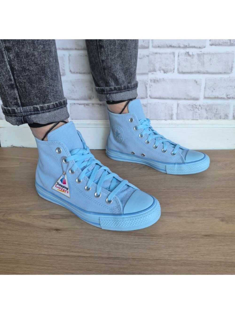 ⭐Converse Chuck Taylor X Shai Hi Sz 13.5 Womens shoes Sneaker Light Blue A18995C - Picture 2 of 11